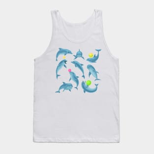 dolphin set playing Tank Top